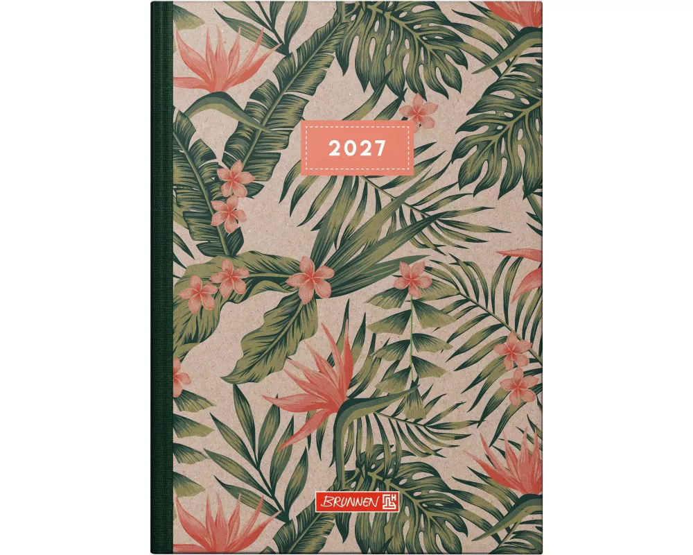 BRUNNEN 1079515017 Buchkalender Mod. 795 2027 "Tropical" A5, Papier