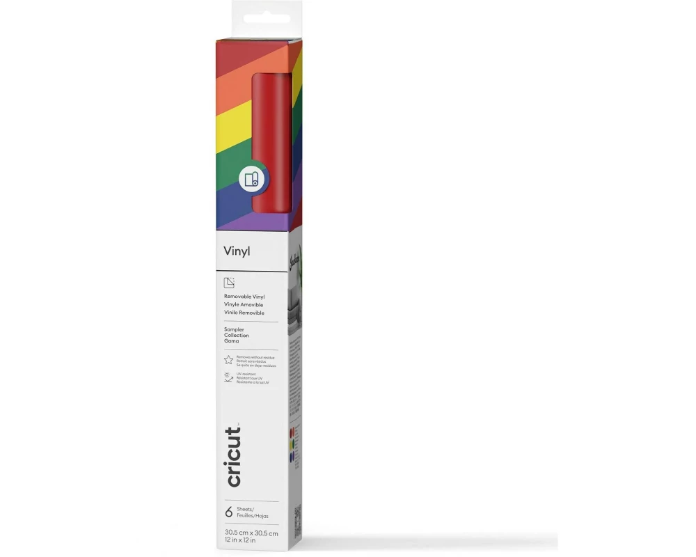 Cricut Vinylfolie Musterpack Regenbogen 30.5 x 30.5 cm