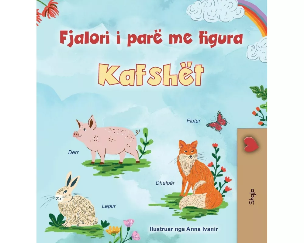 First Picture Dictionary - Animals (Albanian Children's Book)