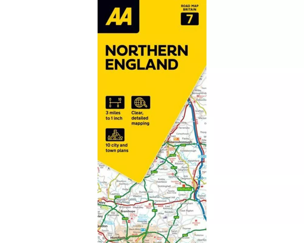 AA Road Map Northern England