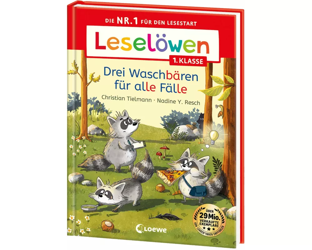 Leselöwen 1. Klasse - Drei Waschbären für alle Fälle