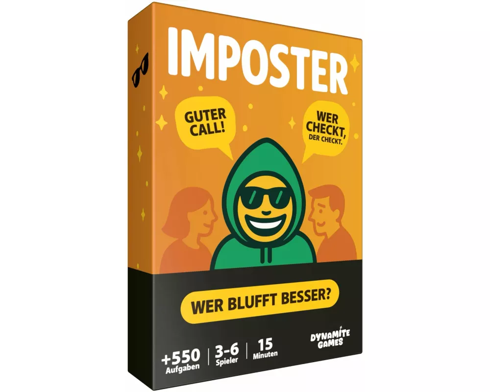 DYNAMITE GAMES - Imposter "Bluffen, Raten & Lachen - Wer ist der Hochstapler?"