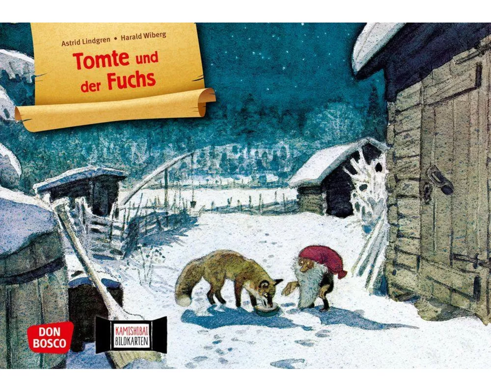 Tomte und der Fuchs. Kamishibai Bildkartenset