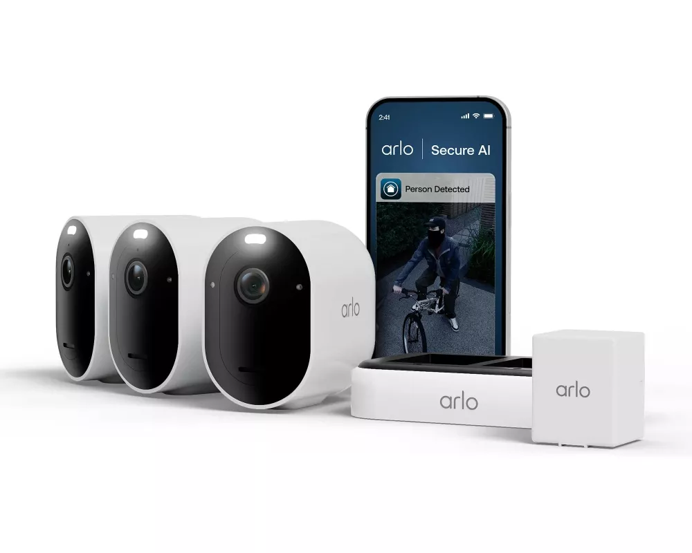 Arlo Überwachungsset Pro 6 2K 3er Set Weiss
