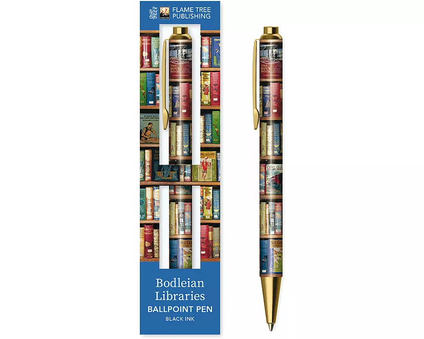 Bodleian Libraries: Hobbies & Pastimes Bookshelves Boxed Decorative Ballpoint Pen