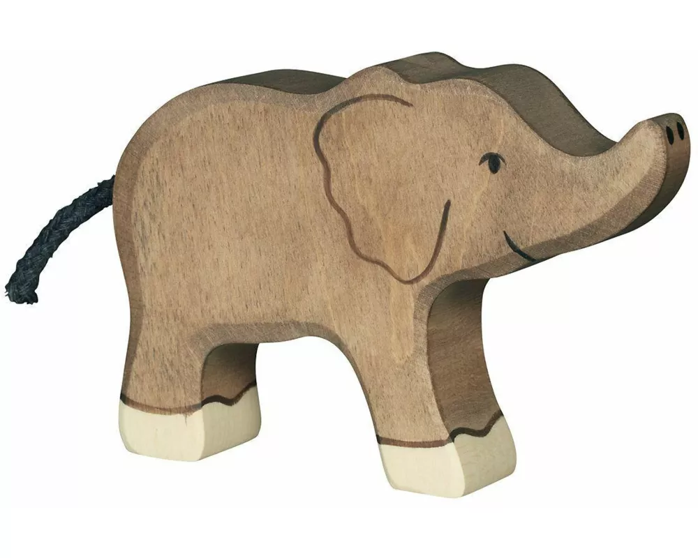 Elefant, klein, Rüssel hoch