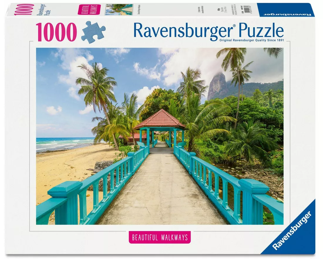 Erwachsenenpuzzle 1000 Teile - Farbenfrohe Brücke in Malaysia