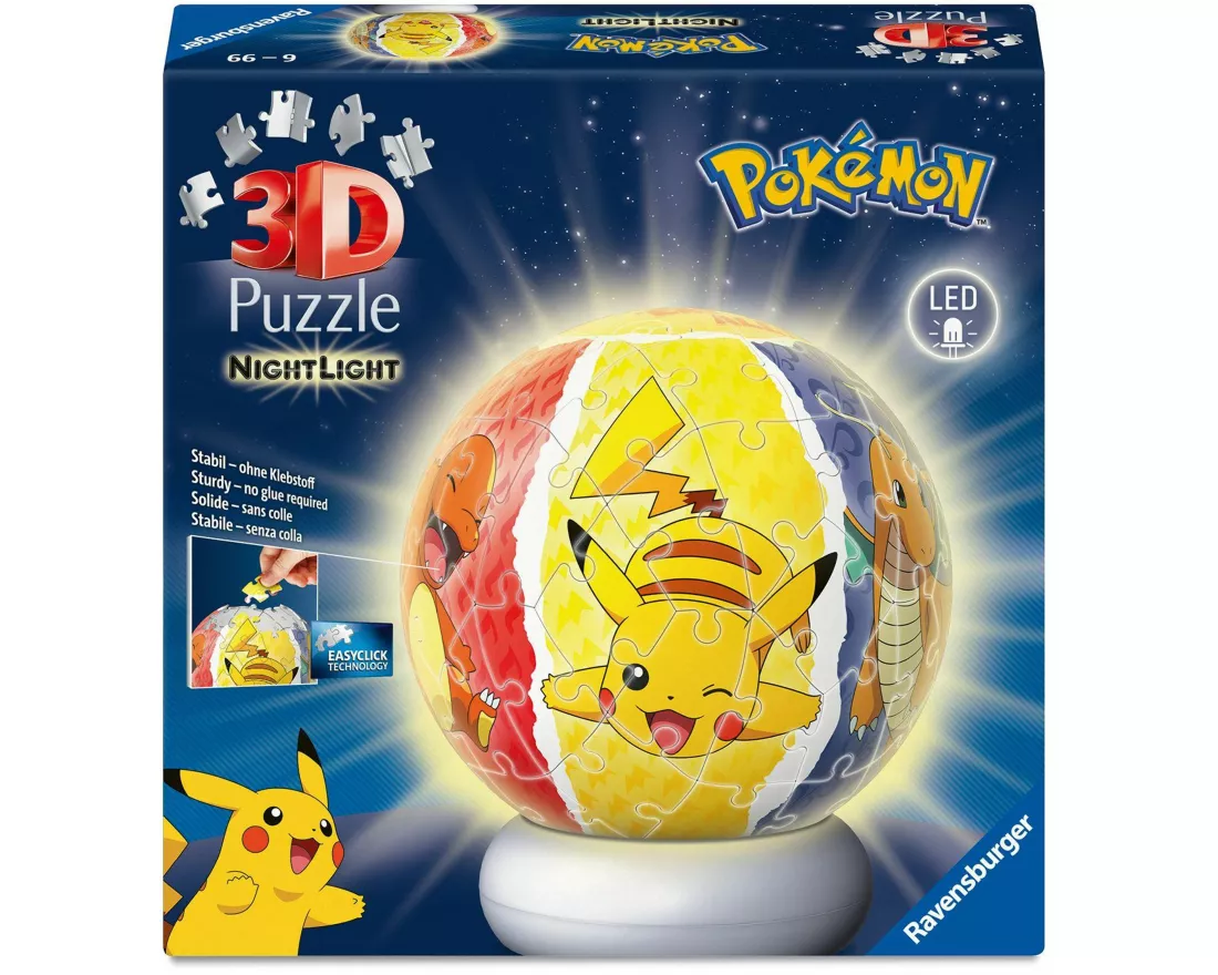 3D Puzzle-Ball Nachtlicht Pokémon