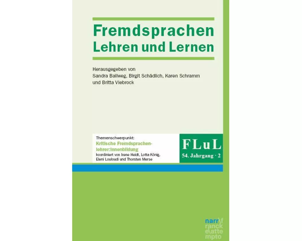 FLuL - Fremdsprachen Lehren und Lernen 54, 2