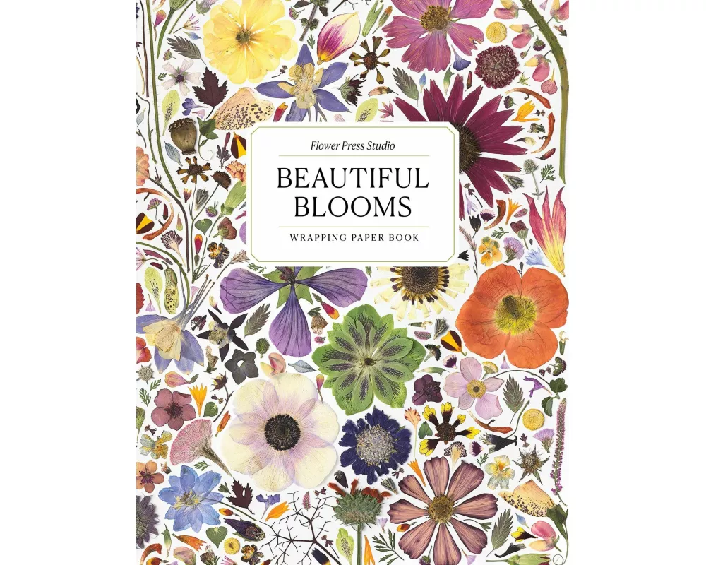 Beautiful Blooms Wrapping Paper Book