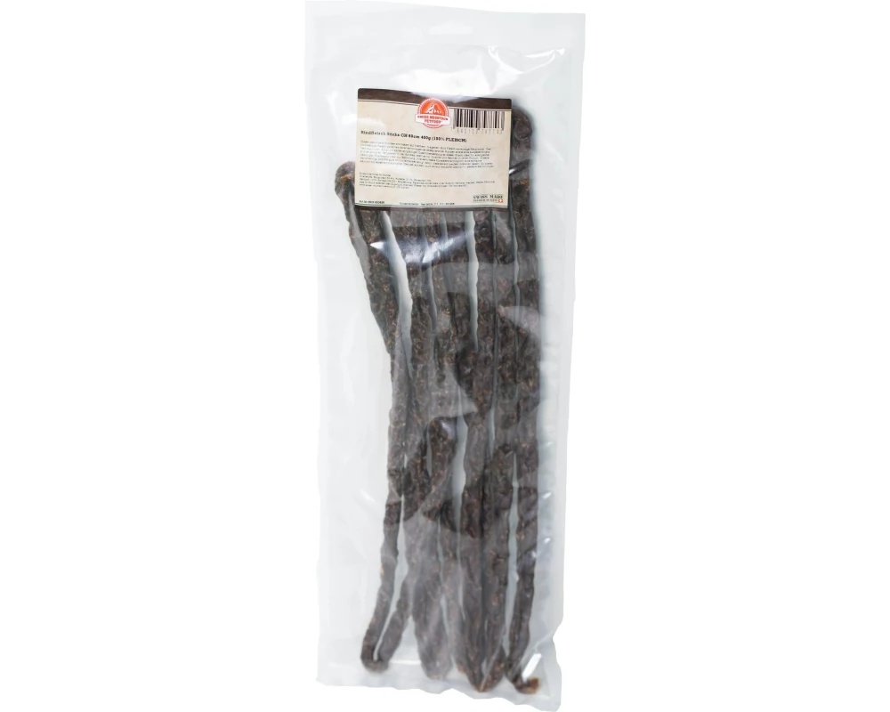 Swiss Mountain Petfood Rindfleisch Sticks CH 60 cm 400 g