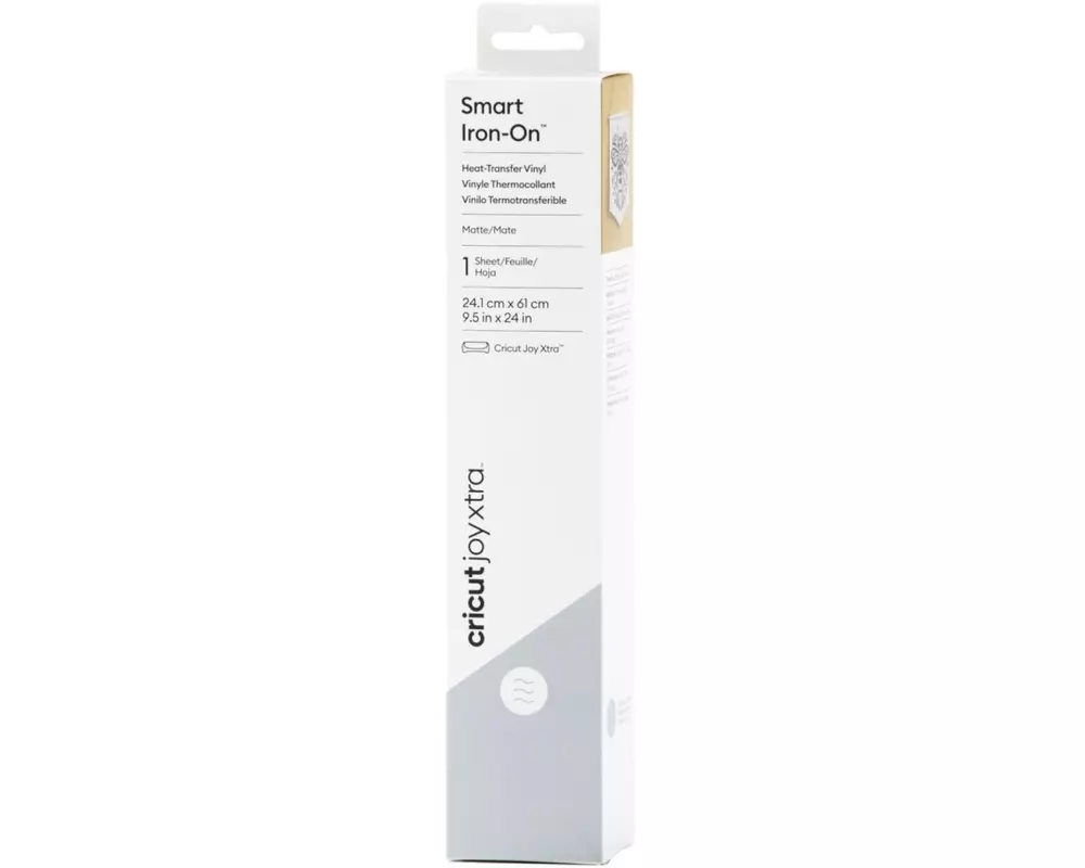 Cricut Aufbügelfolie Joy Xtra Smart 24.1 x 61 cm, Silber