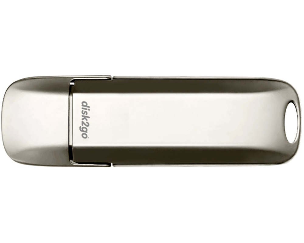 DISK2GO USB-Stick bolt 512GB 30006640 Type C USB 3.2 silver