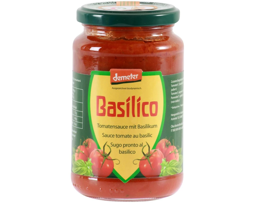 Vanadis Sauce Tomaten Basilico, Demeter 340 g
