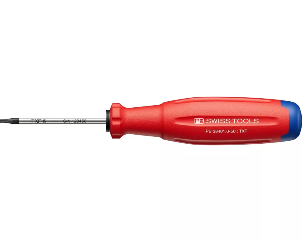 PB Swiss Tools Schraubenzieher SwissGrip Evo 38401.6-50 Torx Plus 6 rot
