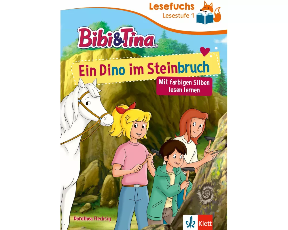 Lesefuchs Bibi & Tina: Ein Dino im Steinbruch Lesestufe 1