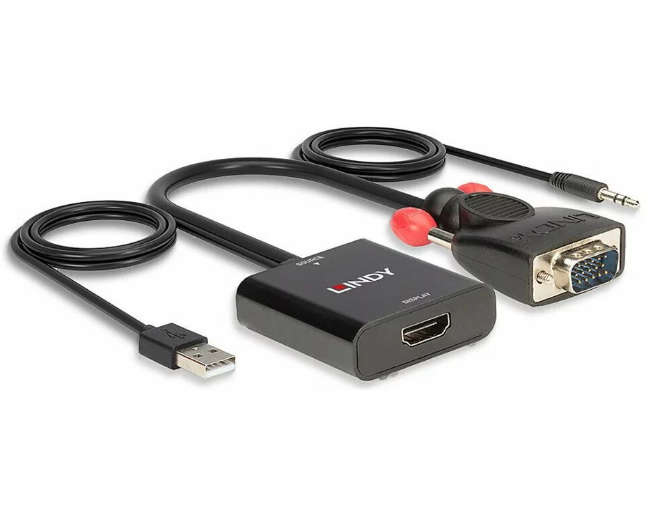 LINDY VGA & Audio, to HDMI Converter