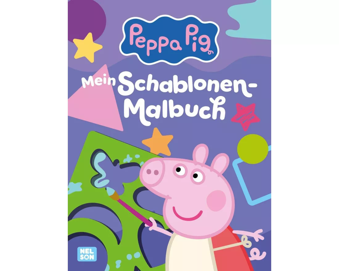 Peppa Wutz Ausmalbilder: Mein Schablonen-Malbuch
