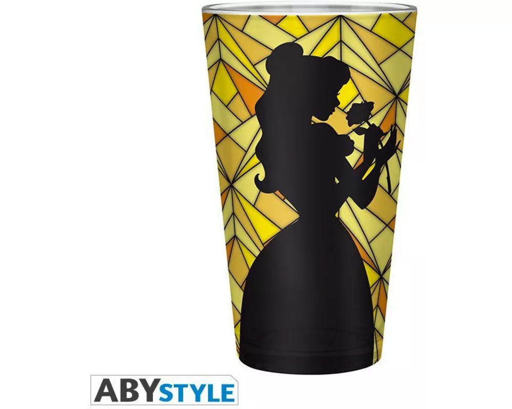 DISNEY - Large Glass - 400ml - The Beauty & the Beast : Belle