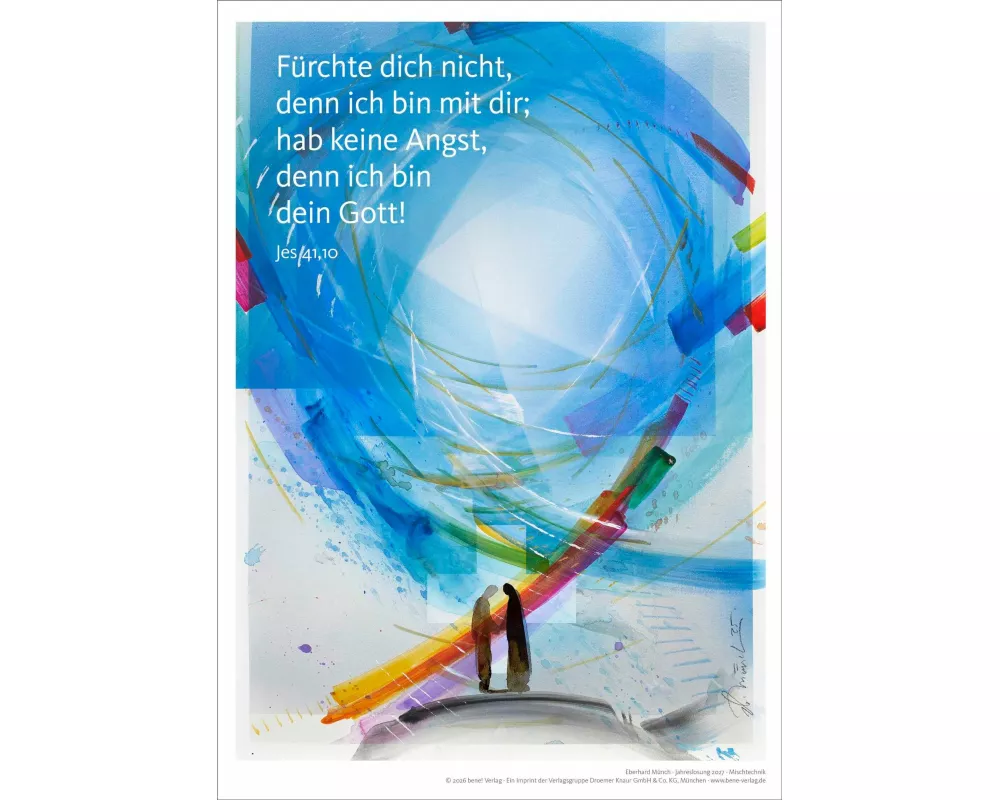 Jahreslosung Eberhard Münch 2027, Kunstdruck A4
