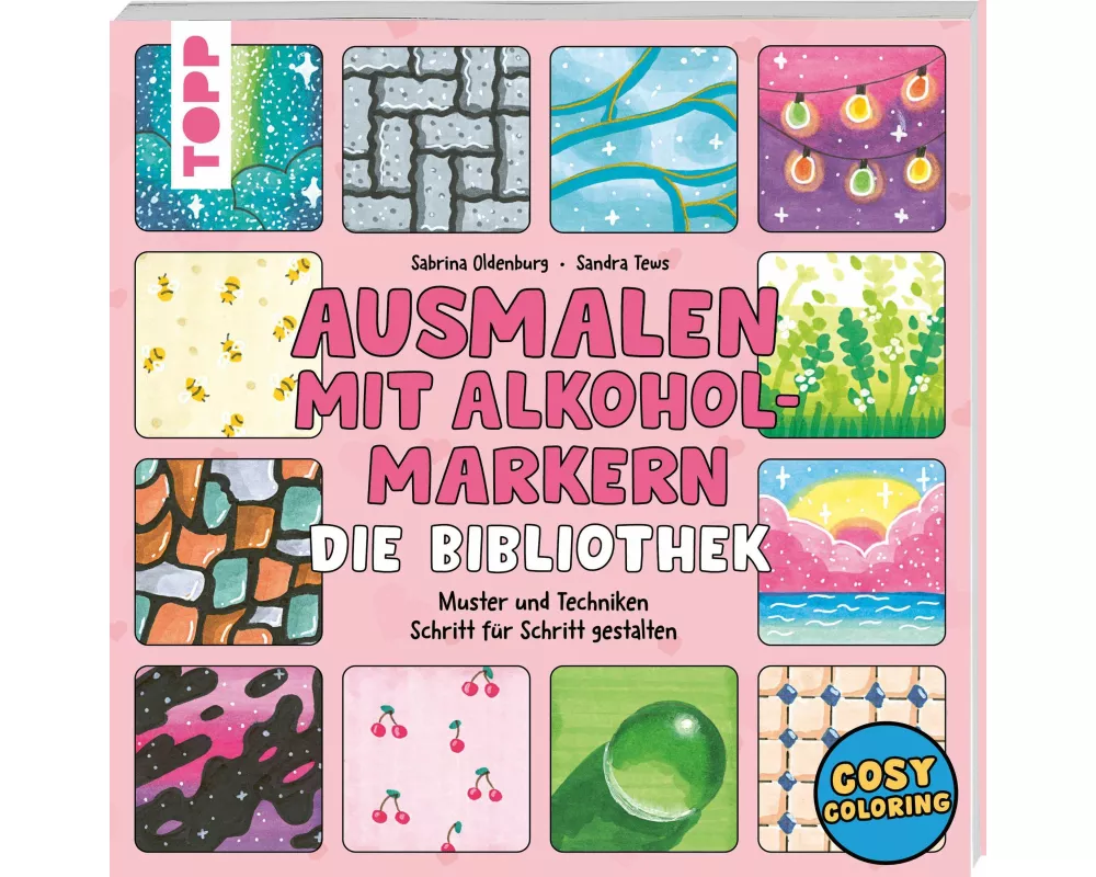 Ausmalen mit Alkoholmarkern - die Bibliothek