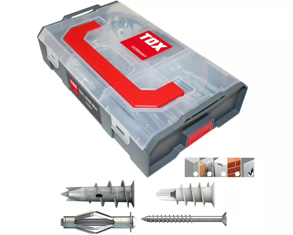 Tox-Dübel Dübel Sortiment L-Boxx Mini Indoor, 120 Stück