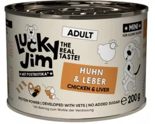 Lucky Jim Nassfutter Mini Adult Huhn und Leber 200 g