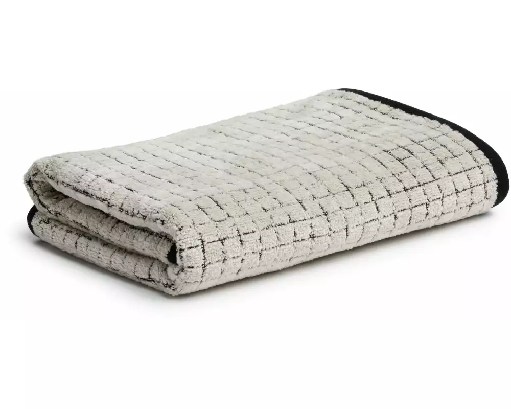 Möve Handtuch Eden Kästchen 50 x 100 cm, Nature