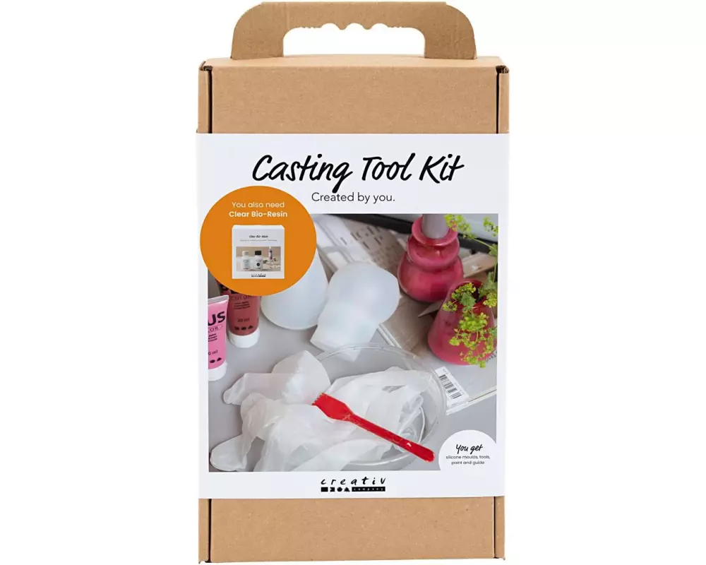 Creativ Company Werkzeugsatz Vase Formgiessen, Rosa