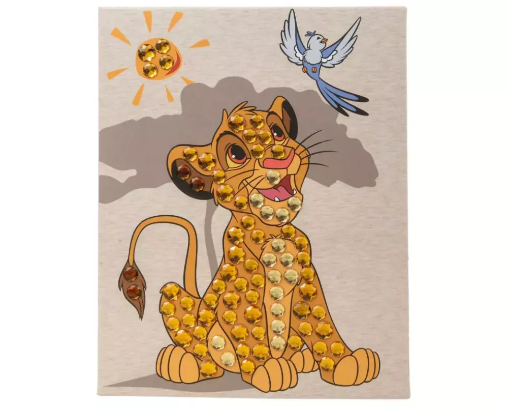 CRAFT Buddy Bastelset Simba Crystal Art Junior