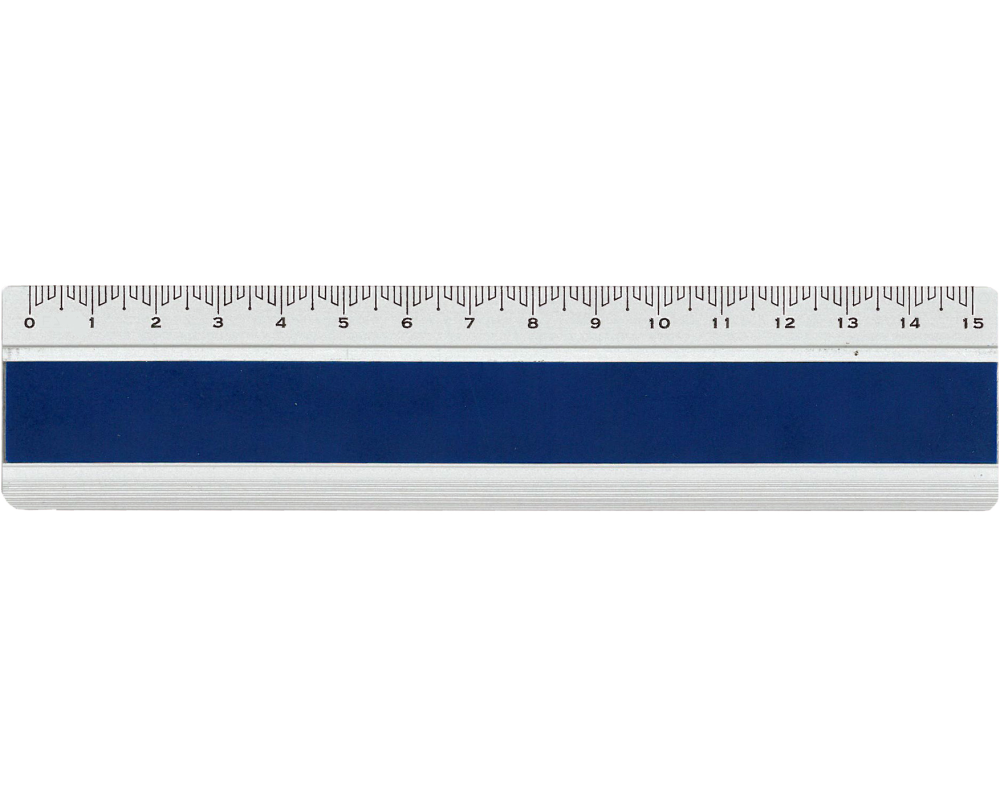 DUX Lineal Joy Color 15cm FA-JC/15B Alu, blau