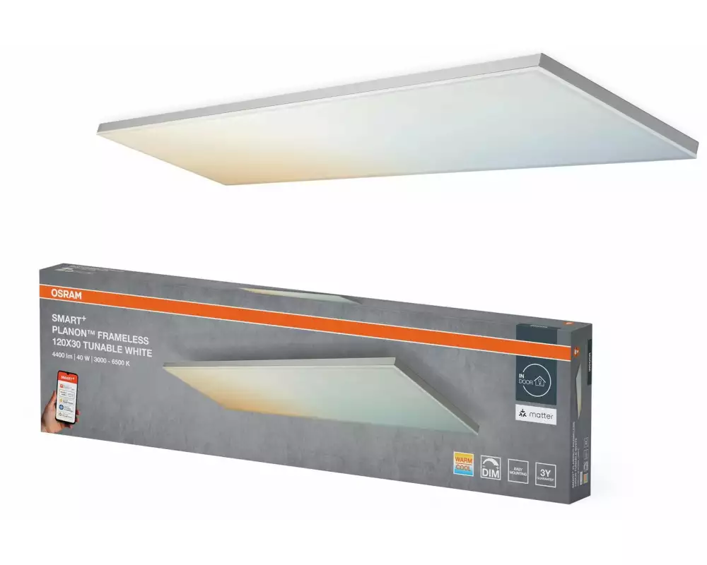 OSRAM LED-Panel SMART+ Matter Frameless 1200 x 300 mm, TW