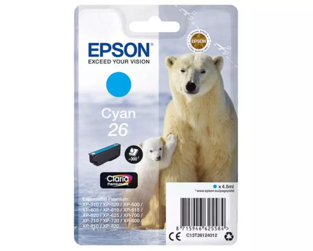 Epson Tinte T26124012 Cyan