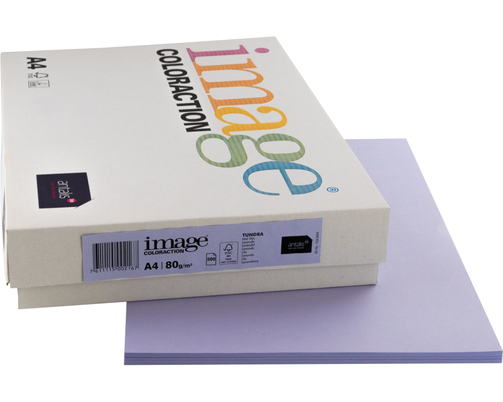 IMAGE COLORACTION Kopierpapier Tundra A4 274574 80g, lavendel 500 Blatt