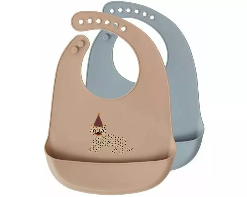 OYOY Lätzchen Leopard 31 x 23 cm, 2-teilig