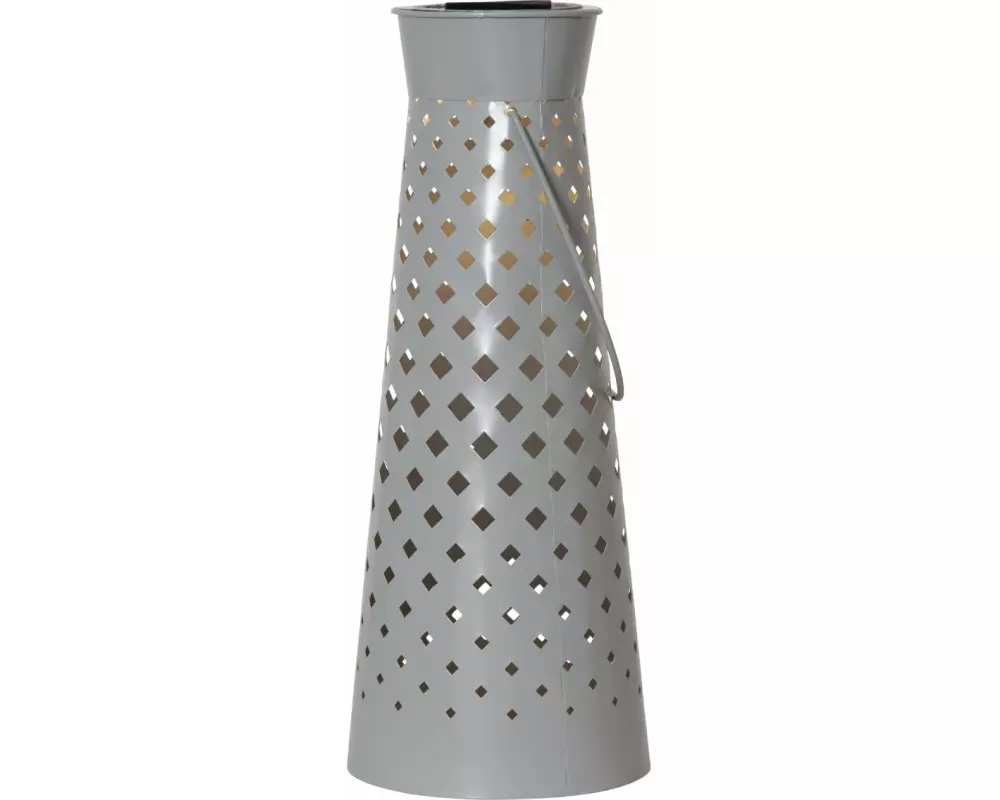 Star Trading Laterne Solar Romby, 38.5 cm, Grau