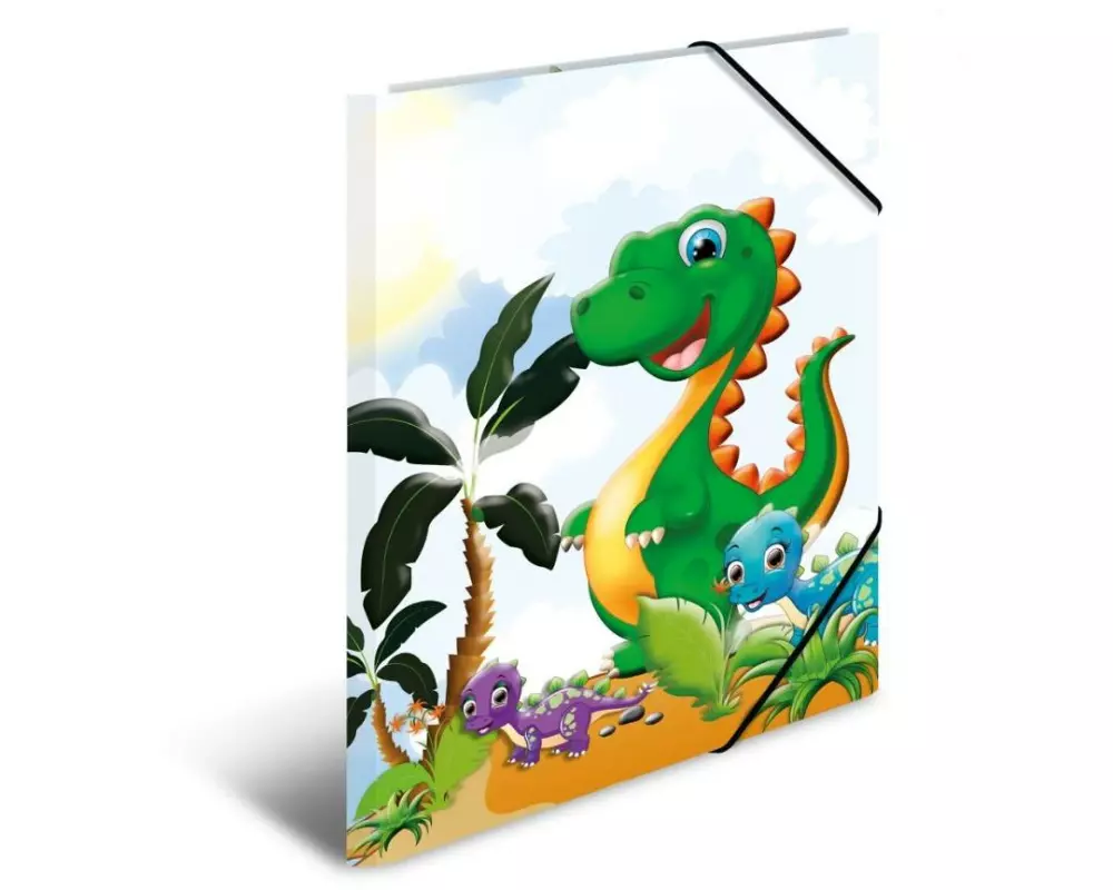 HERMA Gummibandmappe Dinos A3, Mehrfarbig