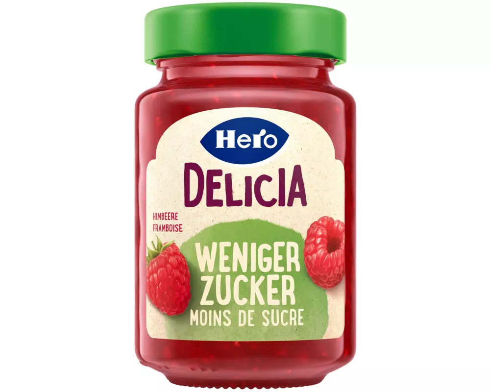 Hero Delicia Weniger Zucker Himbeerkonfitüre 270 g
