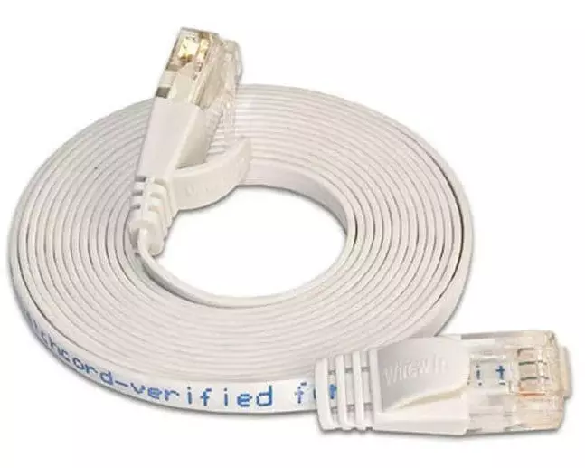 SLIM Slimpatchkabel Cat 6, UTP, 25 m, Weiss