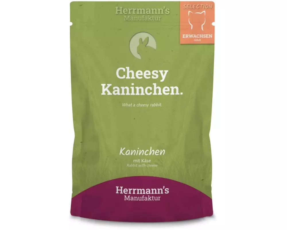 Herrmann's Nassfutter Kaninchen und Käse