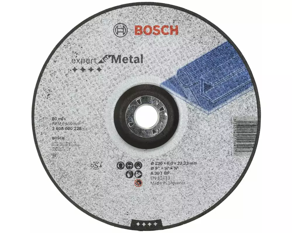 Bosch Professional Schruppscheibe gekröpft Expert for Metal, 230 mm