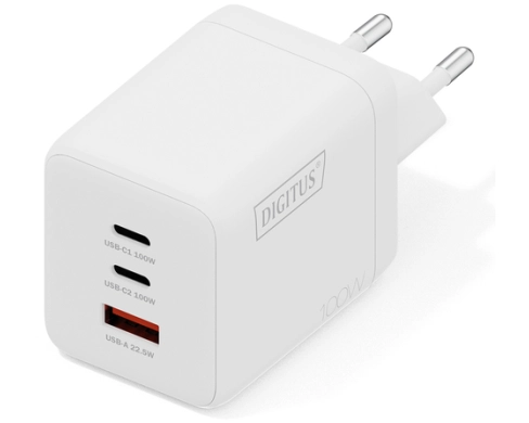 100W GAN CHARGER 2XUSB-C USB-A