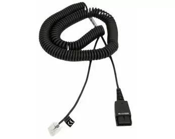 JABRA QD Cord to special-Plug RJ45 coiled 0.5-2Meter for Siemens Open Stage