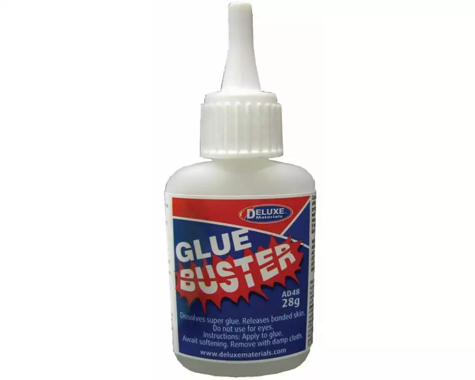 Deluxe Materials Sekundenkleber Entferner Glue Buster 1 Stück, Transparent