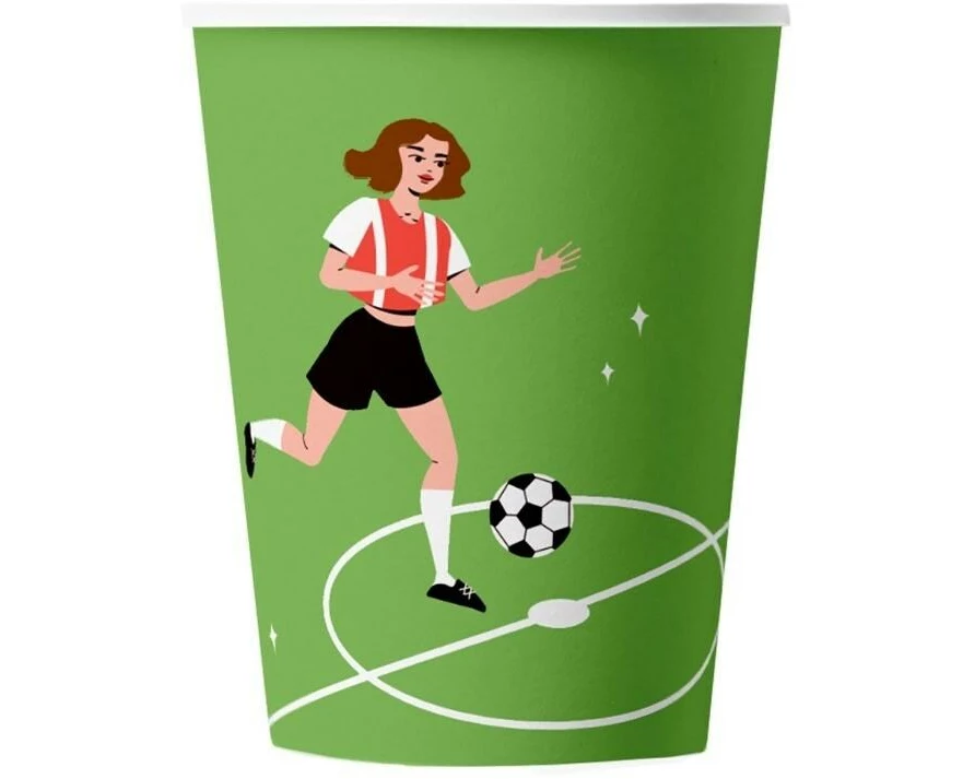 Braun + Company Einwegbecher Womens Football 10 Stück