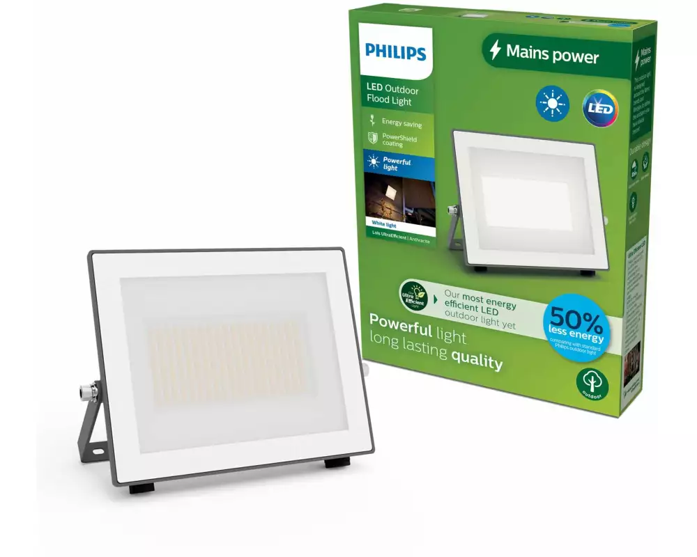 Philips Lois Flutlicht UE 24W 3000 K IP65 anthrazit 24 W