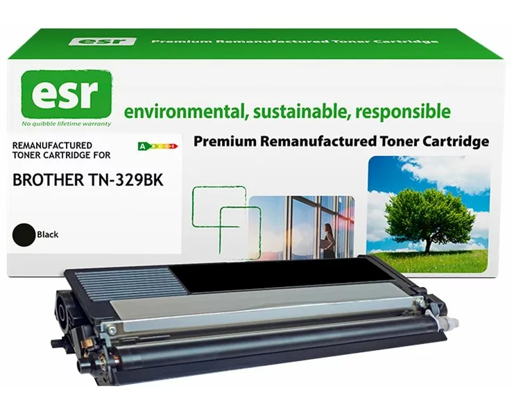 ESR Toner cartridge compatible with Brother TN-329BK black remanufactured 6.000 pages