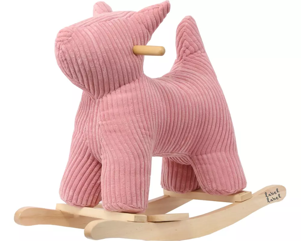 Label Label Schaukeltier Hund Pink