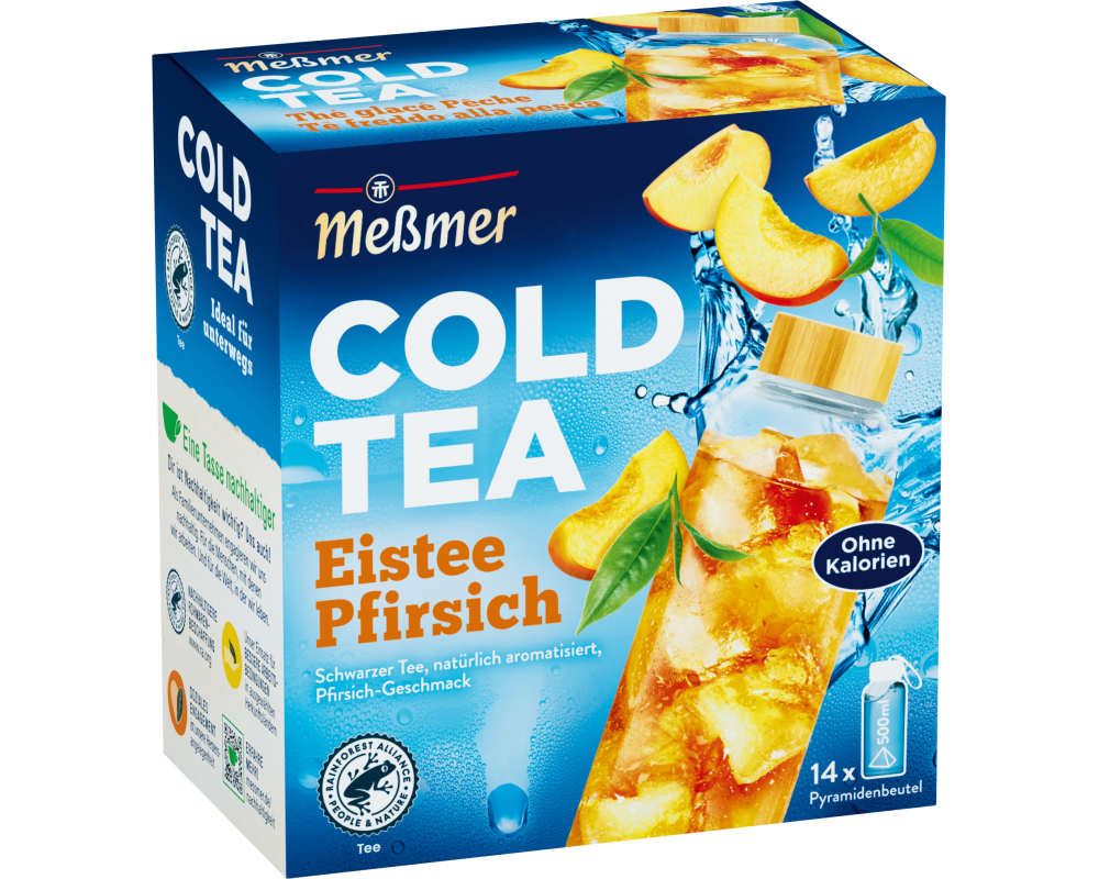 MESSMER Cold Tea Ice Tea Pfirsich 10713400 Beutel 2.75g, 14 Stk.