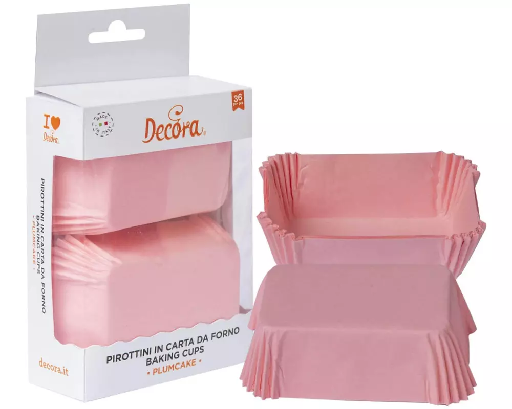 Decora Mini-Cake-Backform 36 Stück, Rosa